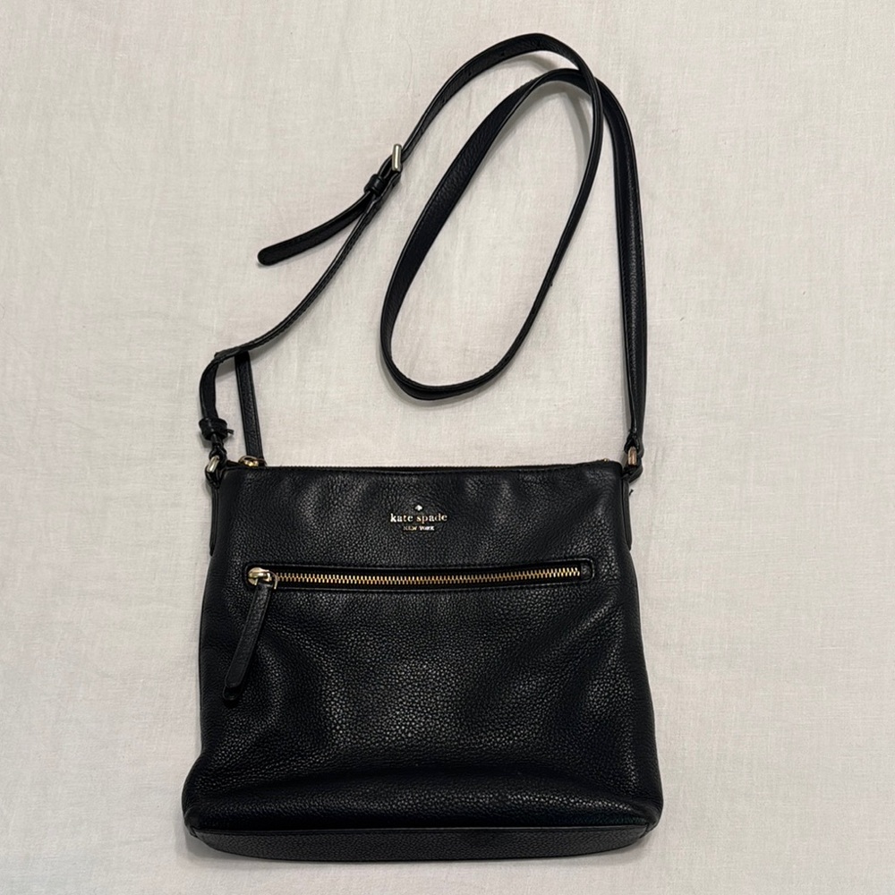 Kate Spade Black Leather Crossbody Bag